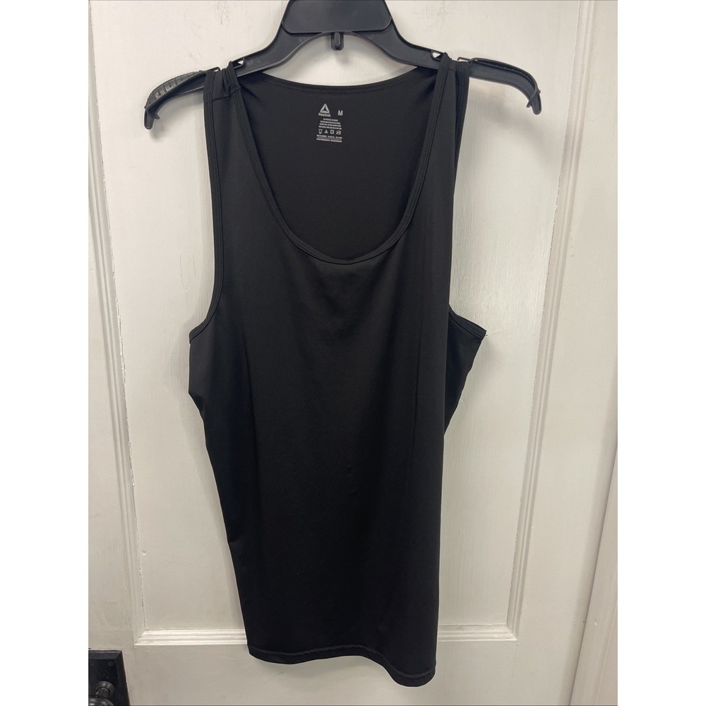 Reebok Women's Black Athletic Racerback Sleeveless Tank Top, Size M